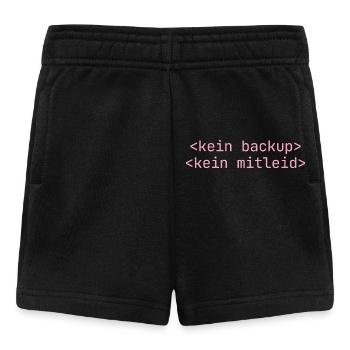 Kein Backup Kein Mitleid Informatik Informatiker - Baby Shorts - Schwarz - Vorne