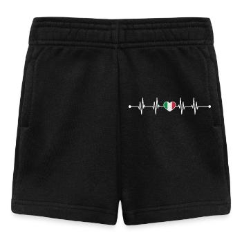 Drapeau italien Heartbeat Design - Short Bébé - noir - Devant