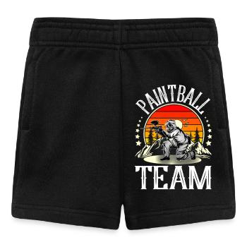 Équipe de paintball - Short Bébé - noir - Devant