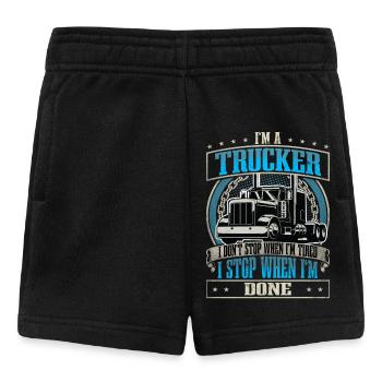 LKW Fahrer - Baby Shorts - Schwarz - Vorne