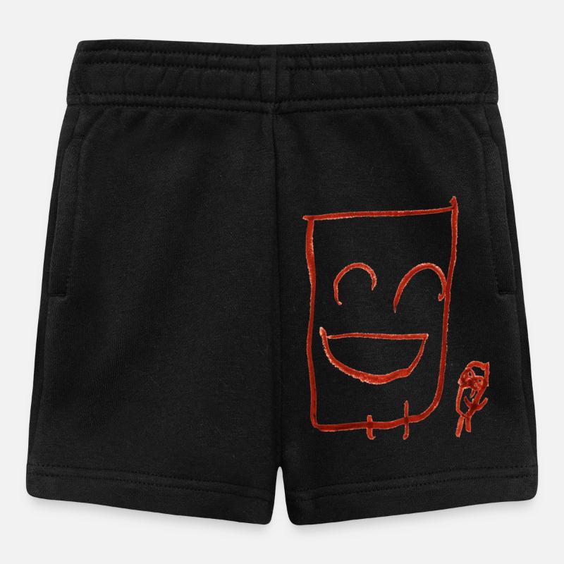 Happy gars (transparent) - Short Bébé - noir
