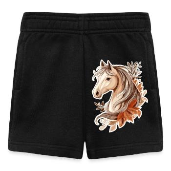 Cheval Automne - Short Bébé - noir - Devant