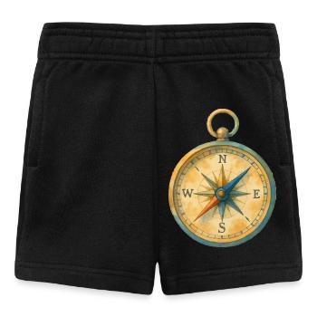 kompass aquarell - Baby Shorts - Schwarz - Vorne