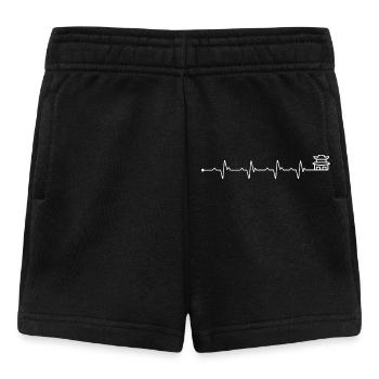 Heartbeat Wahrzeichen - Baby Shorts - Schwarz - Vorne