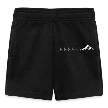 Heartbeat Mountain - Baby Shorts - black - Front
