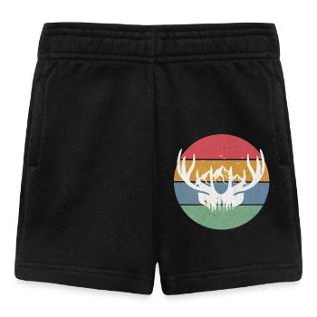 Geweih Berge Natur - Baby Shorts - Schwarz - Vorne