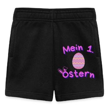 Mein 1. Ostern - Osterei - Baby Shorts - Schwarz - Vorne