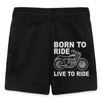 Né pour rouler, vivre pour rouler - Short Bébé - noir - Devant