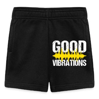 Bonne Vibration Musique Fête - Short Bébé - noir - Devant