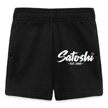 Satoshi est 2009 Bitcoin - Baby Shorts - black - Front