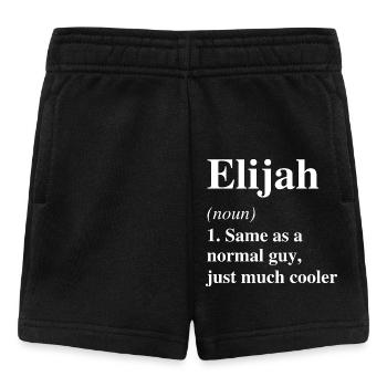 Elijah Definition Cool Name Saying Gift - Baby Shorts - black - Front