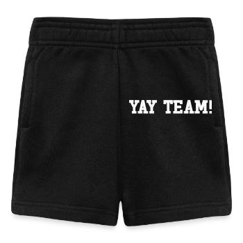 Hourra, l’équipe ! Hourra, équipe de fans de sport sans méfiance - Short Bébé - noir - Devant