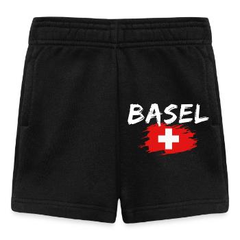 Basel Switzerland Flag - Baby Shorts - black - Front