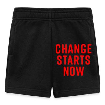 Change starts now - Short Bébé - noir - Devant