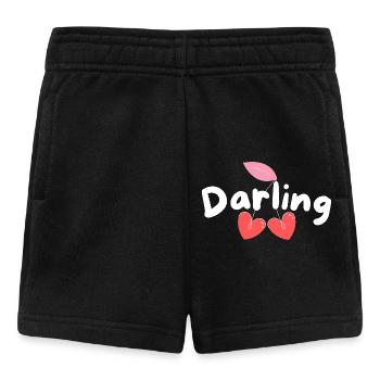 Chérie, je t’aime - Short Bébé - noir - Devant