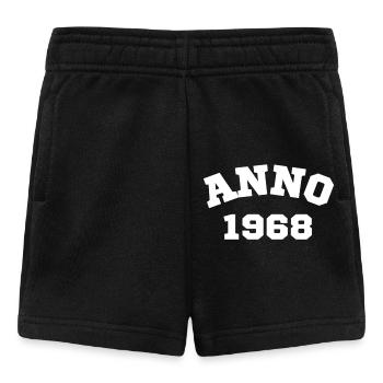 Anno 1968 Geburtstag Geburtsjahr - Baby Shorts - Schwarz - Vorne