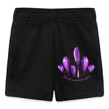 Krokusse Krokus - Baby Shorts - Schwarz - Vorne