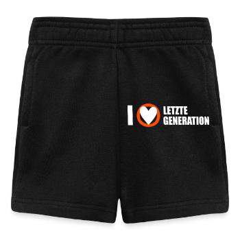 Letzte Generation - Design 3 - Baby Shorts - Schwarz - Vorne