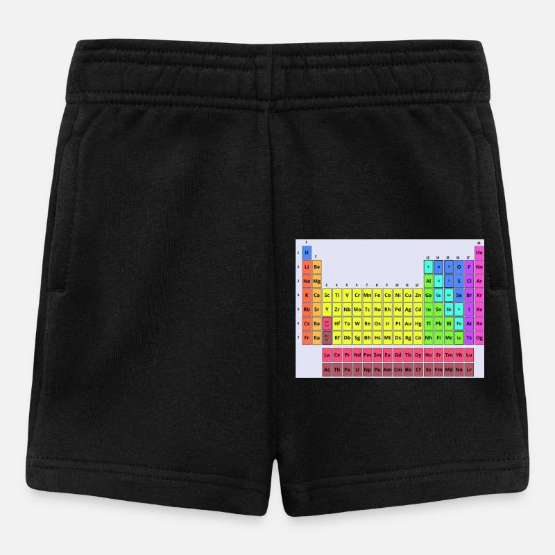 Tableau périodique - Short Bébé - noir