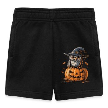 Lustige Halloween Eule - Baby Shorts - Schwarz - Vorne