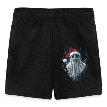 Drôle de fantôme de Noël - Short Bébé - noir - Devant