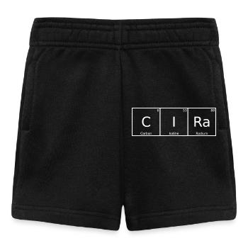 Cira Nom Prénom Chimie Tableau périodique Eléments - Short Bébé - noir - Devant