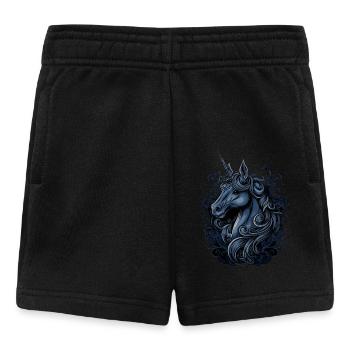 Licorne Fantaisie - Short Bébé - noir - Devant