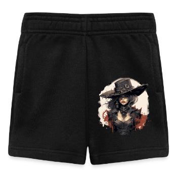 Emo Cowboy Steampunk Fille - Short Bébé - noir - Devant