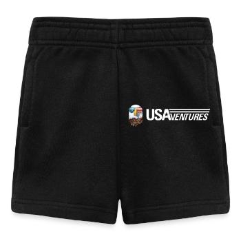 Aigle et logo blanc - Short Bébé - noir - Devant