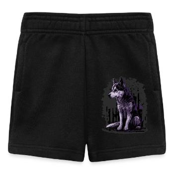 Chien husky - Short Bébé - noir - Devant