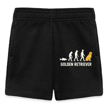 Evolution of Golden Retriever - Baby Shorts - black - Front