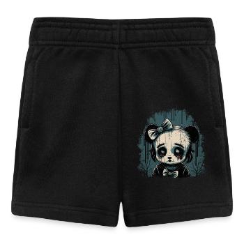Triste Gothique Panda Fille - Short Bébé - noir - Devant