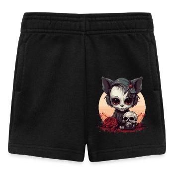 Mignon Chaton Gothique Emo - Short Bébé - noir - Devant