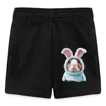 Cochon d’Inde en costume de lapin - Short Bébé - noir - Devant