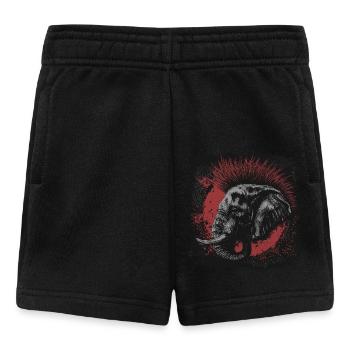 Punkrock Elefant - Baby Shorts - Schwarz - Vorne