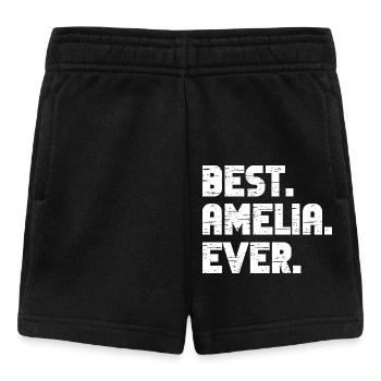Best Amelia Ever Retro Geschenk Spruch Geburtstag - Baby Shorts - Schwarz - Vorne