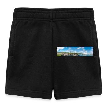Panorama de la ville de Niagara et des chutes du Niagara - Short Bébé - noir - Devant