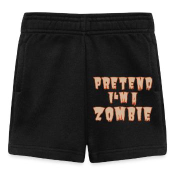 Faire semblant d’être un zombie - Costume d’Halloween facile - Short Bébé - noir - Devant