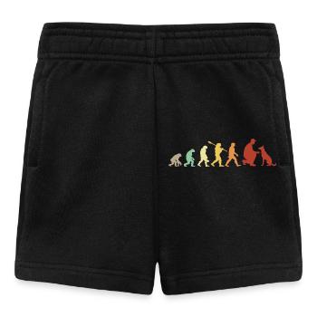 Evolution Funny Belgian Malinois Shepherd Dog - Baby Shorts - black - Front