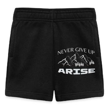 N’abandonnez jamais - Short Bébé - noir - Devant