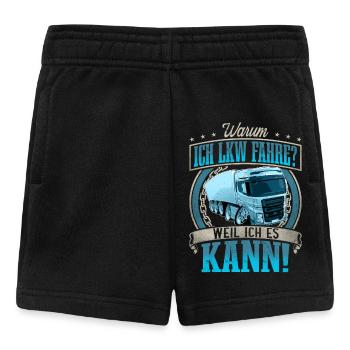 LKW Fahrer - Baby Shorts - Schwarz - Vorne