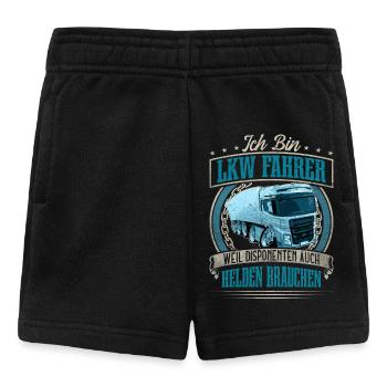 LKW Fahrer - Baby Shorts - Schwarz - Vorne