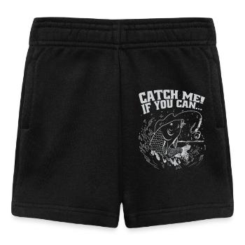 Catch me if you can – Angler Motiv - Baby Shorts - Schwarz - Vorne