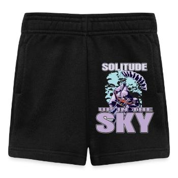 Solitude Up in the Sky – Paragliding - Baby Shorts - black - Front