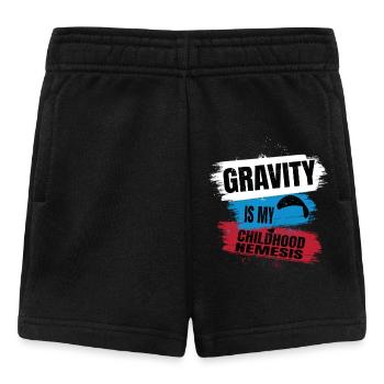 Gravity Is My Childhood Nemesis – Paragliding Fun - Baby Shorts - Schwarz - Vorne
