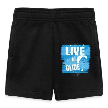 Live to Glide – Paragliding Passion - Baby Shorts - Schwarz - Vorne