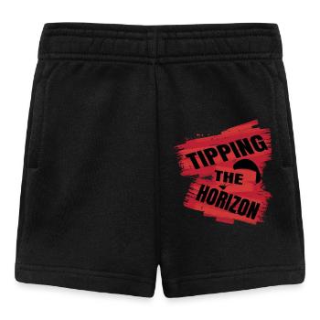 Tipping the Horizon - Paragliding Saying - Baby Shorts - black - Front