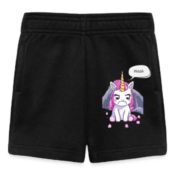 Grumpy little unicorn - Baby Shorts - black - Front