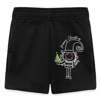 Merry Christmas - Baby Shorts - Schwarz - Vorne