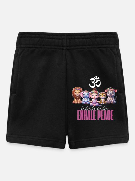 Meditation Squad - Baby Shorts - black